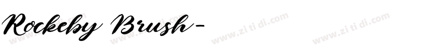 Rockeby Brush字体转换